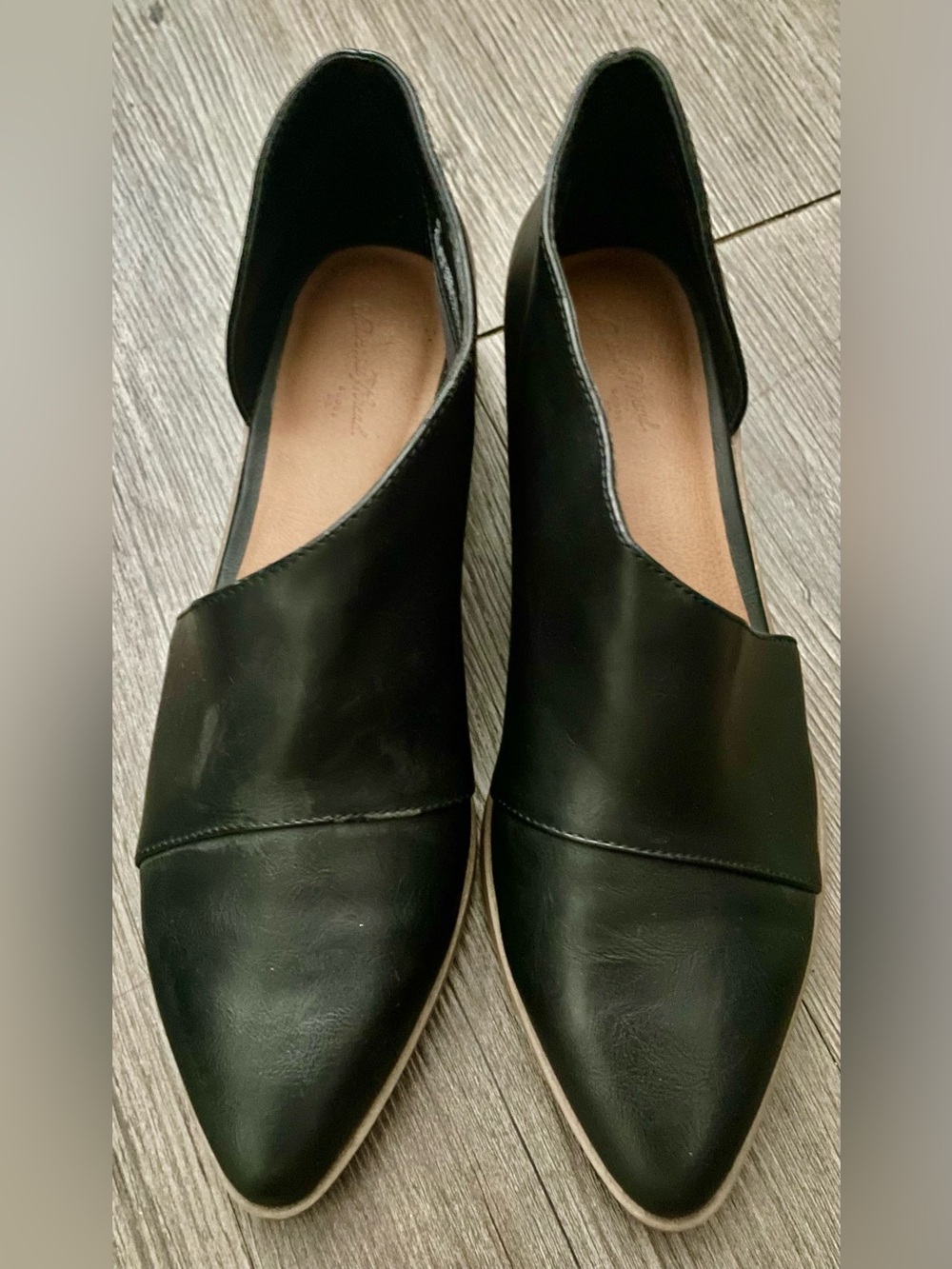 🖤 NWOT Target Black Pointed Slip-On Flats with Little Heel 🖤